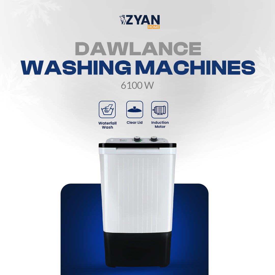 Dawlance Washing Machine-DW-6100-CLEAR LID