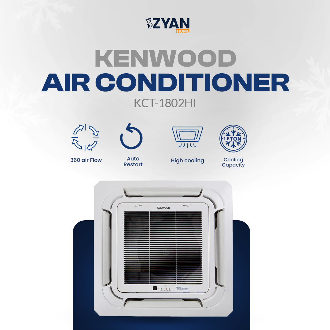 Kenwood Air Conditioner-Cassette KCT-1802HI Inverter Heat & Cool