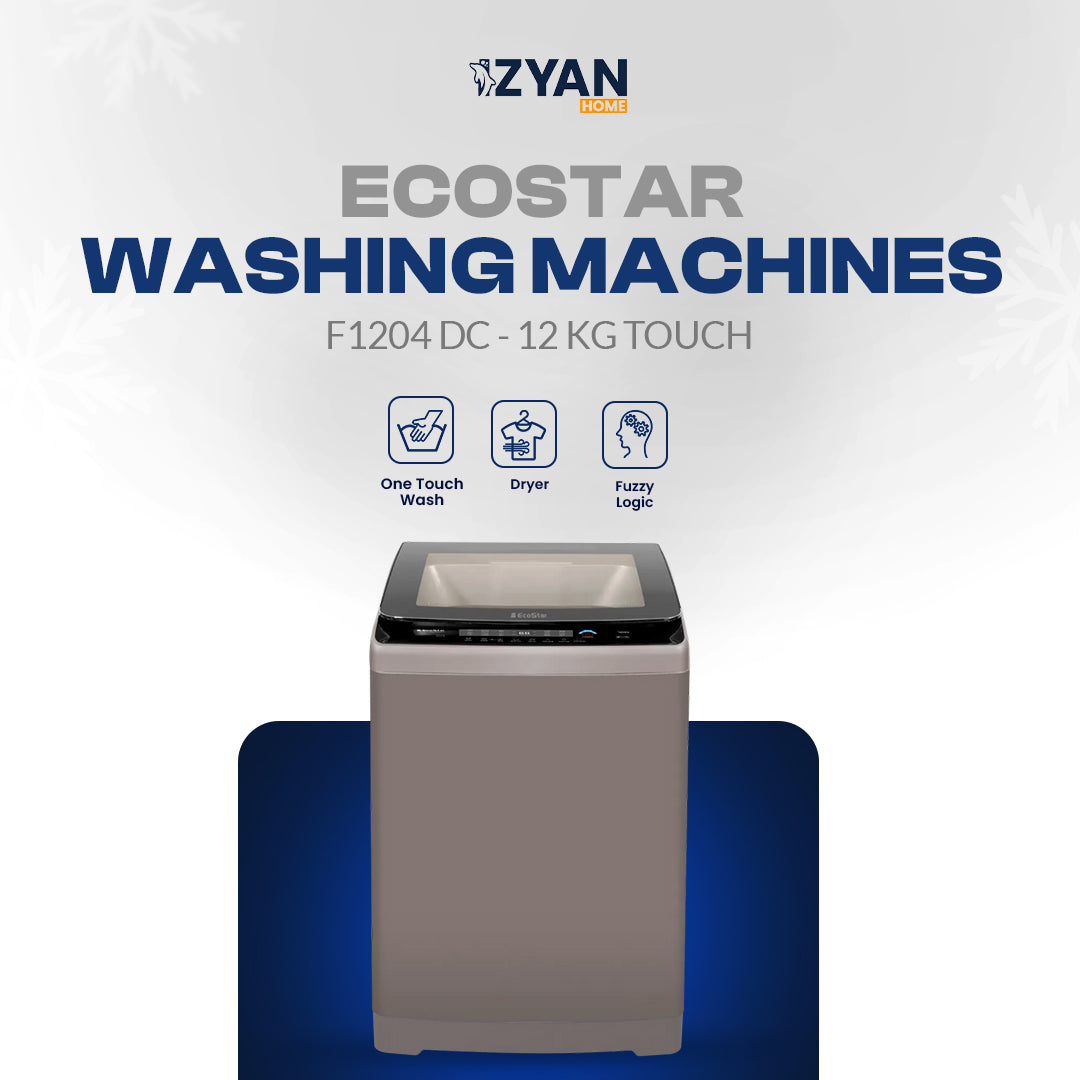 Ecostar Washing Machine EW-F9502-DC - 9 KG | EW-F9504-DC - 9 KG | EW-F1202-DC - 12 KG | EW-F1204-DC - 12 KG Series