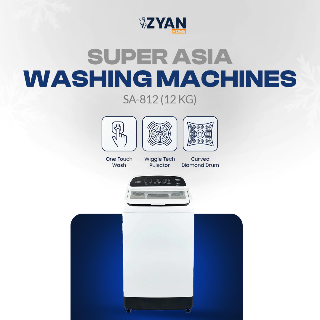 Superasia Washing Machine SA-812 (12 KG)