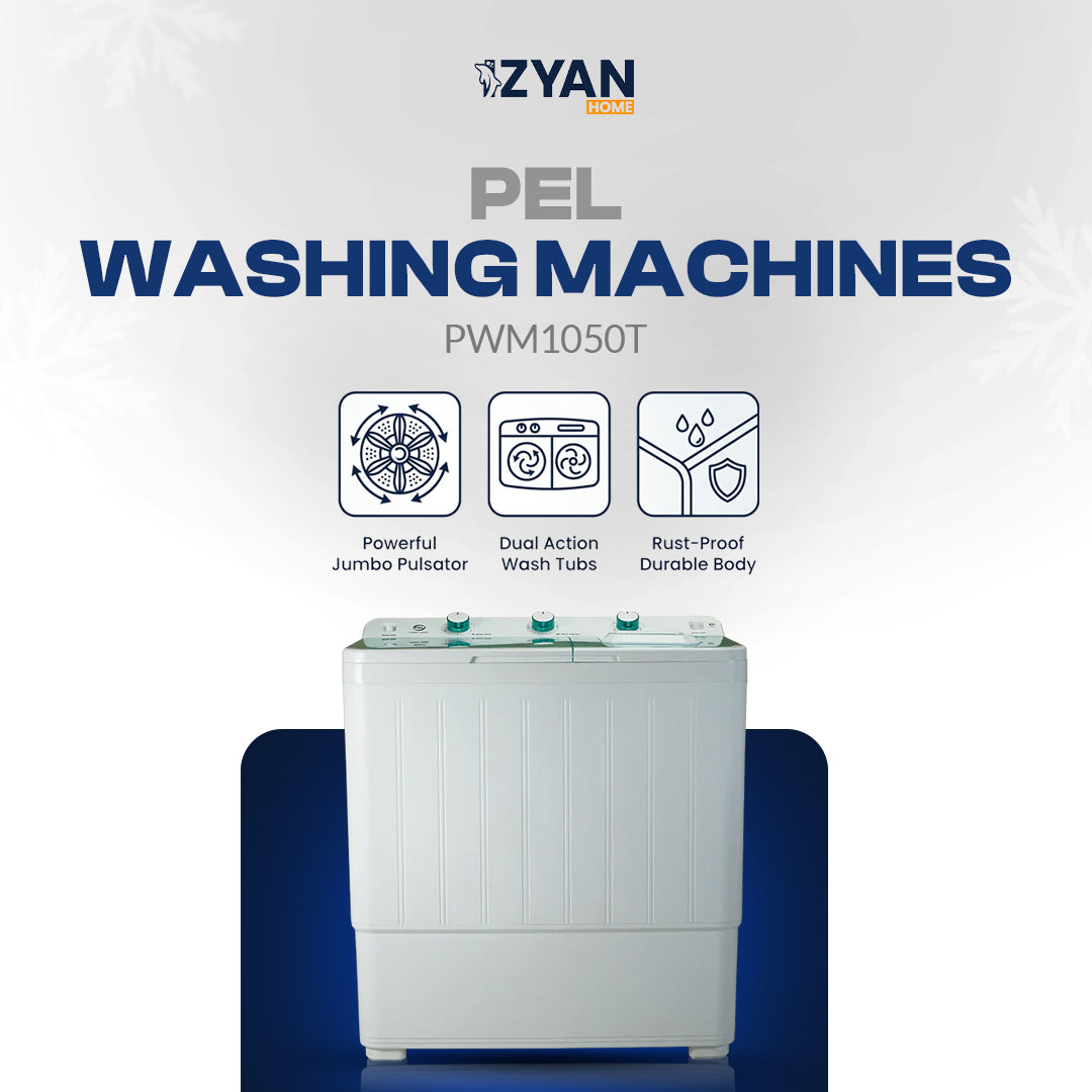 PEL WASHING MACHINE 1050 SEMI AUTO TWIN TUB