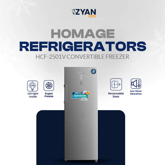 Homage Deep Freezer HCF-2501V CONVERTIBLE FREEZER