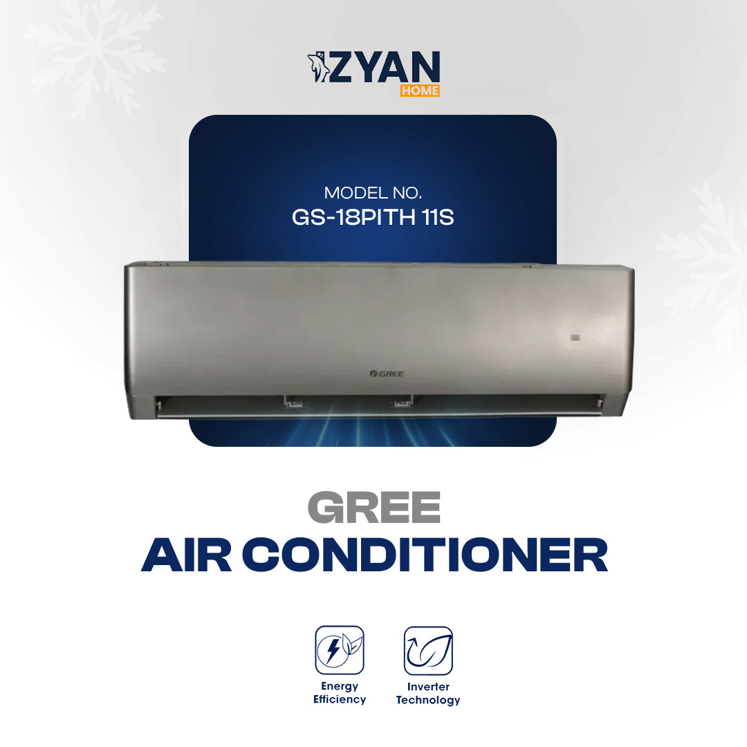 GREE SPLIT AC INVERTER PULLAR 1.5 TON - 18PIT 11S SILVER (H&C)