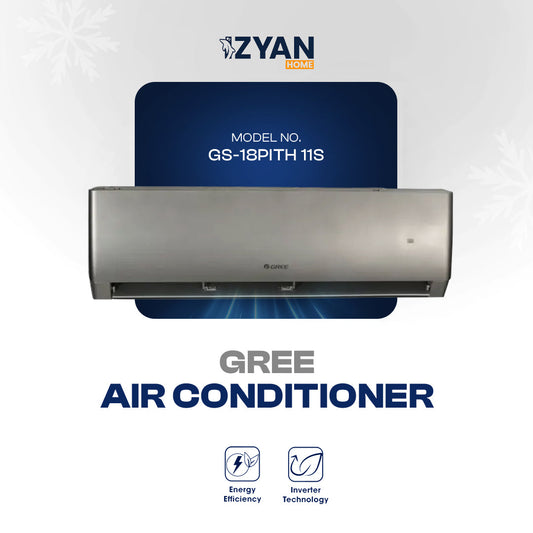 GREE SPLIT AC INVERTER PULLAR 1.5 TON - 18PIT 11S SILVER (H&C)