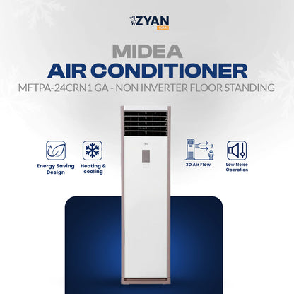 Midea Air Conditioner MFTPA-24CRN1 GA - Non Inverter Floor Standing