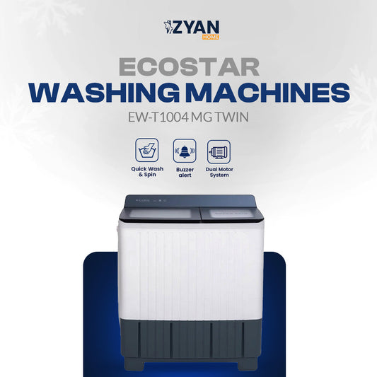 Ecostar Washing Machine EW-T1004-MG-TWIN