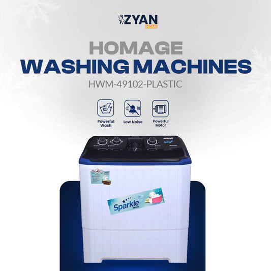 Homage Washing Machine HWM-49102-PLASTIC