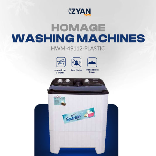 Homage Washing Machine HWM-49112-PLASTIC