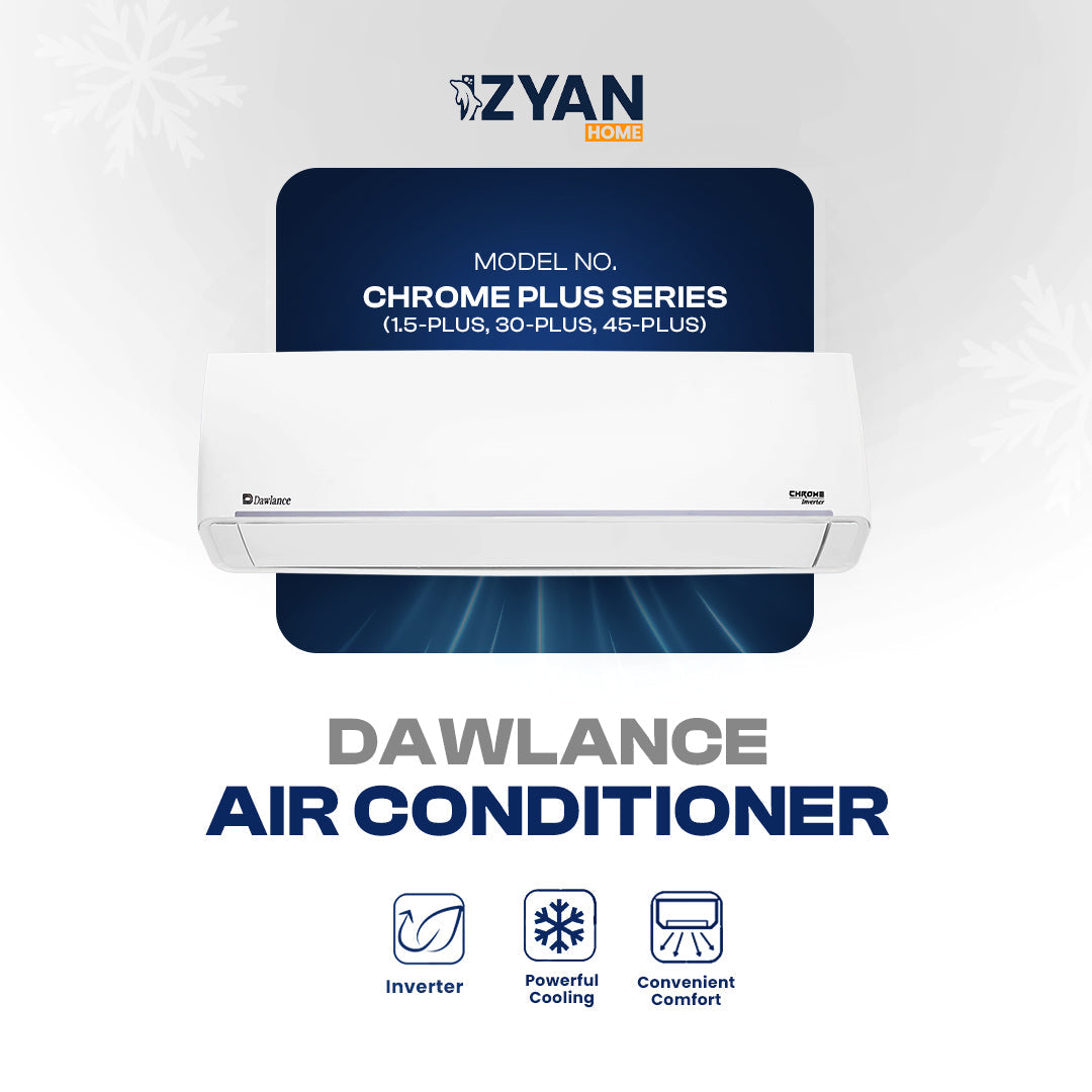 Dawlance Air Conditioner- CHROME+ (1.25, 30 Plus, 45 Plus) HEAT & COOL INVERTER
