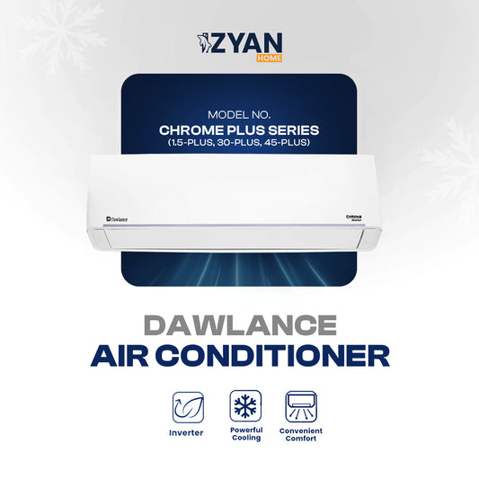 Dawlance Air Conditioner- CHROME+ (1.25, 30 Plus, 45 Plus) HEAT & COOL INVERTER
