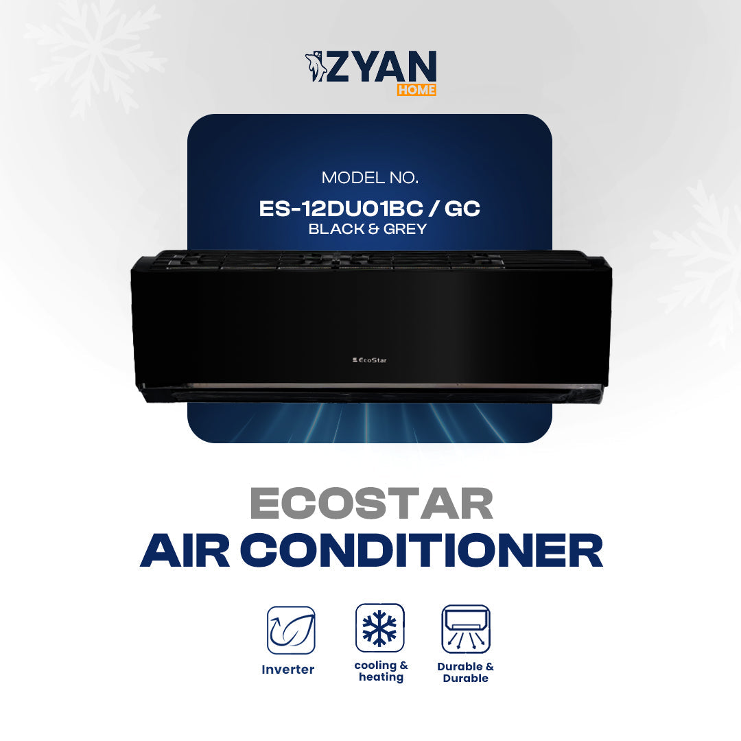 Ecostar Air Conditioner ES-12DU01BC / GC - Black & Grey