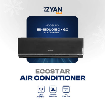 Ecostar Air Conditioner ES-18DU01BC / GC - BLACK & GREY
