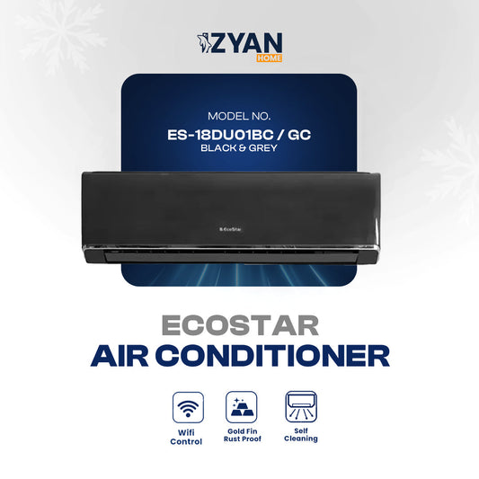 Ecostar Air Conditioner ES-18DU01BC / GC - BLACK & GREY