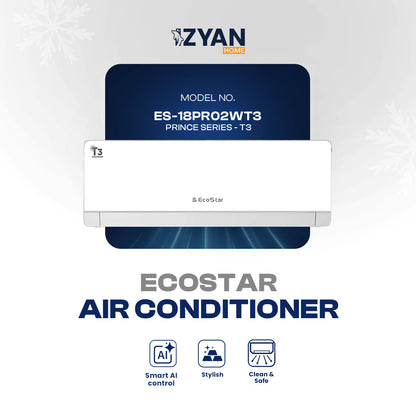 Ecostar Air Conditioner ES-18PR02WT3 - PRINCE SERIES - T3
