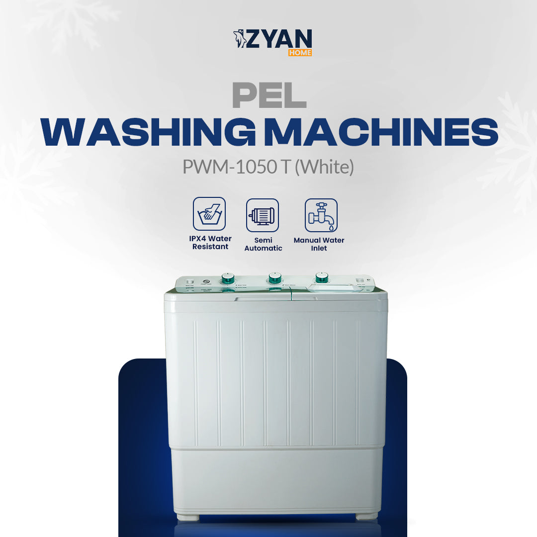 Pel Washing Machine PWM-1050 T (White)