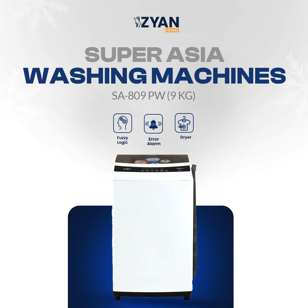 Superasia Washing Machine SA-809 PW (9 KG)