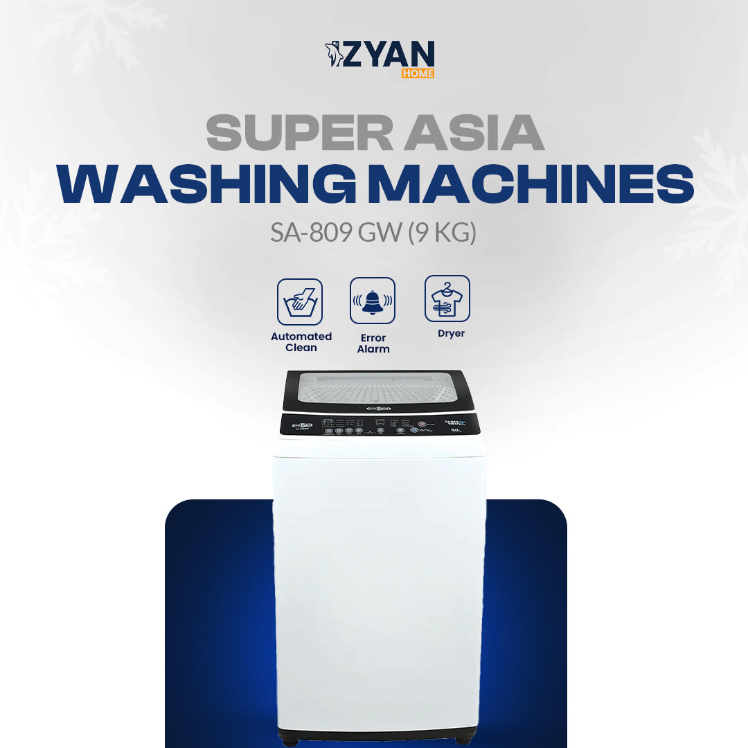 Superasia Washing Machine SA-809 GW (9 KG)