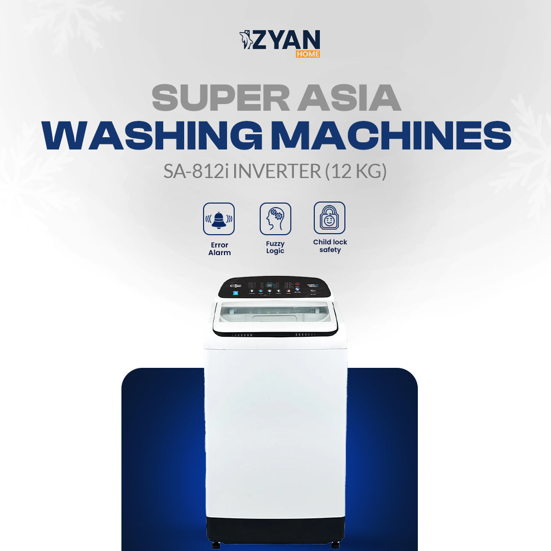 Superasia Washing Machine SA-812i INVERTER (12 KG)