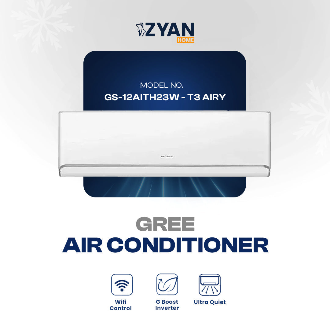 Gree Air Conditioner GS-12AITH23W - T3 Airy Series (White)