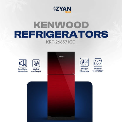 Kenwood Refrigerator Glassdoor Inverter- KRF 23357 24457 25557 26657